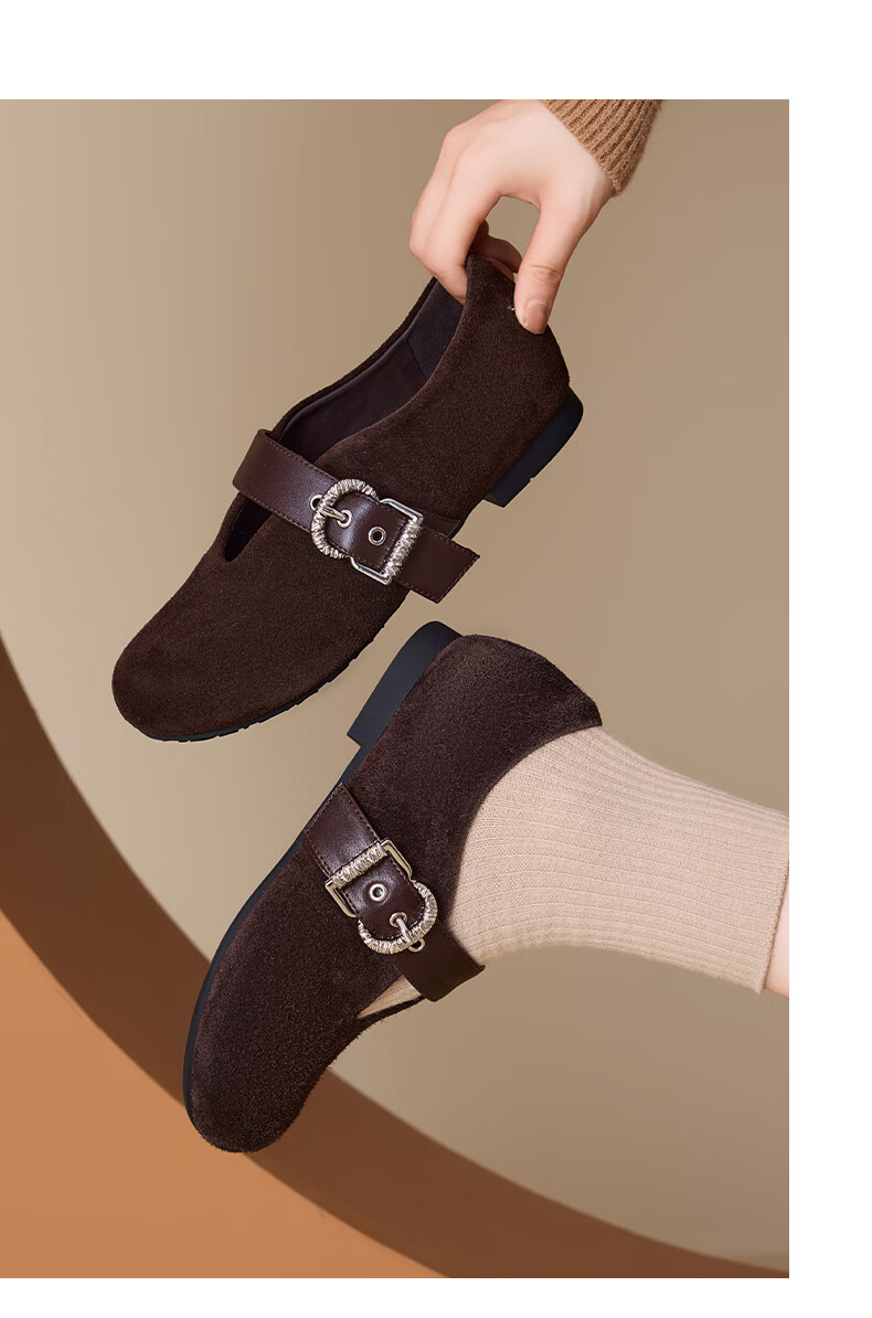 St&Sat Women's Hidden Heel Shallow Mouth Slip-On Shoes 2025 New Autumn Winter Retro Lazy Soft Sole Closed Toe Birkenstock Shoes 8