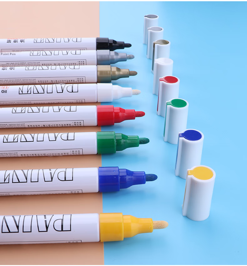 BAOKE MP510 White Oil-Based Marker Pen, Signature Pen, Check-In Pen, Note-Taking Pen, Graffiti Pen, 12 Pens/box 10