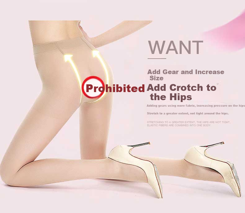 LangSha Ultra-Thin Pantyhose for Women with Added Crotch, Elastic, Sexy, Durable, Flesh-Colored, Bare-Leg Base Layer Stockings 2