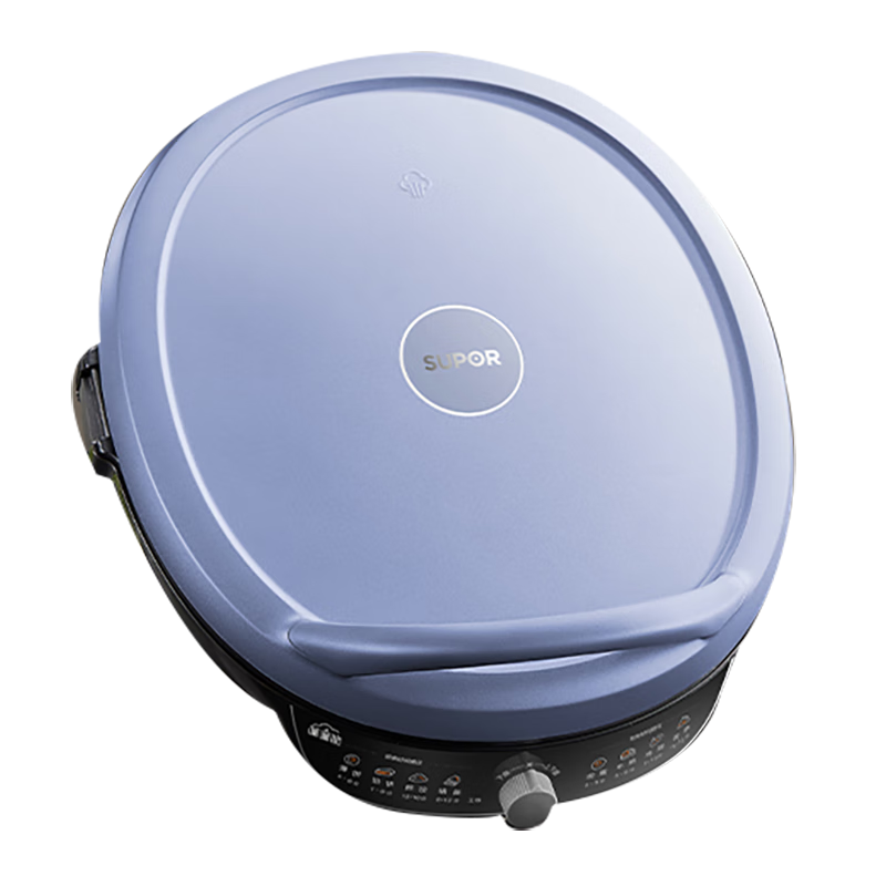 SUPOR Electric Griddle for Home Use, Pancake Maker, Crepe Pan, Grill Machine, Pancake Press, Sandwich Maker, 40mm Deepened Breakfast Machine, Antibacterial Adjustable Grill Plate JJ38AQ870