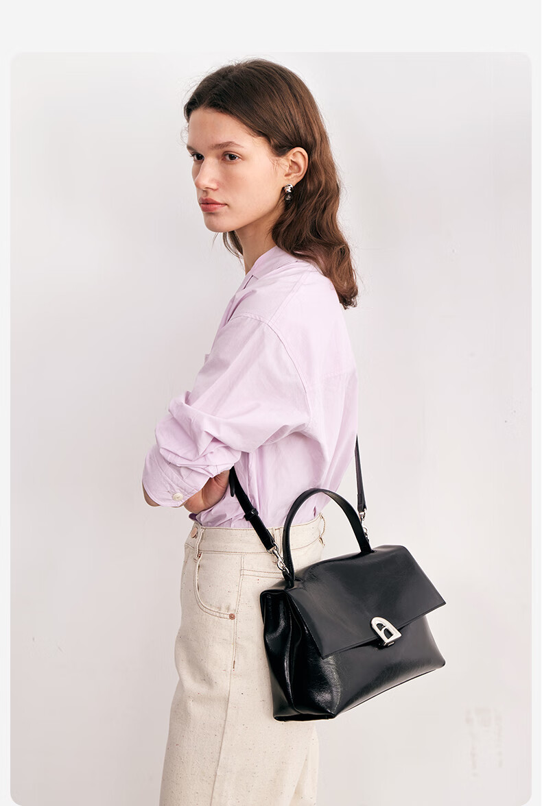 La Festin Taba Handbag Women Black Crossbody Briefcase Large Capacity Kelly Bag 5