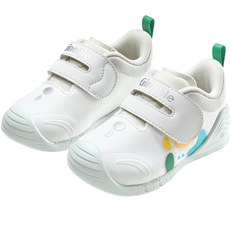 Ginoble Children's Pre-Walking Shoes, Fall 2025 Infant Functional Shoes, Boys And Girls Baby Footwear, GB2457 Bright White