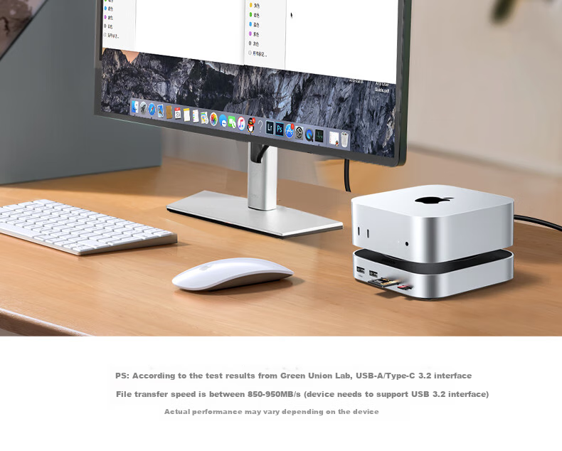 UGREEN M.2 SSD Enclosure Compatible with Mac Mini M4 Expansion Dock, DP DisplayPort, USB 3.2, Compatible with Apple Host, Thunderbolt 4/5 Interface 7