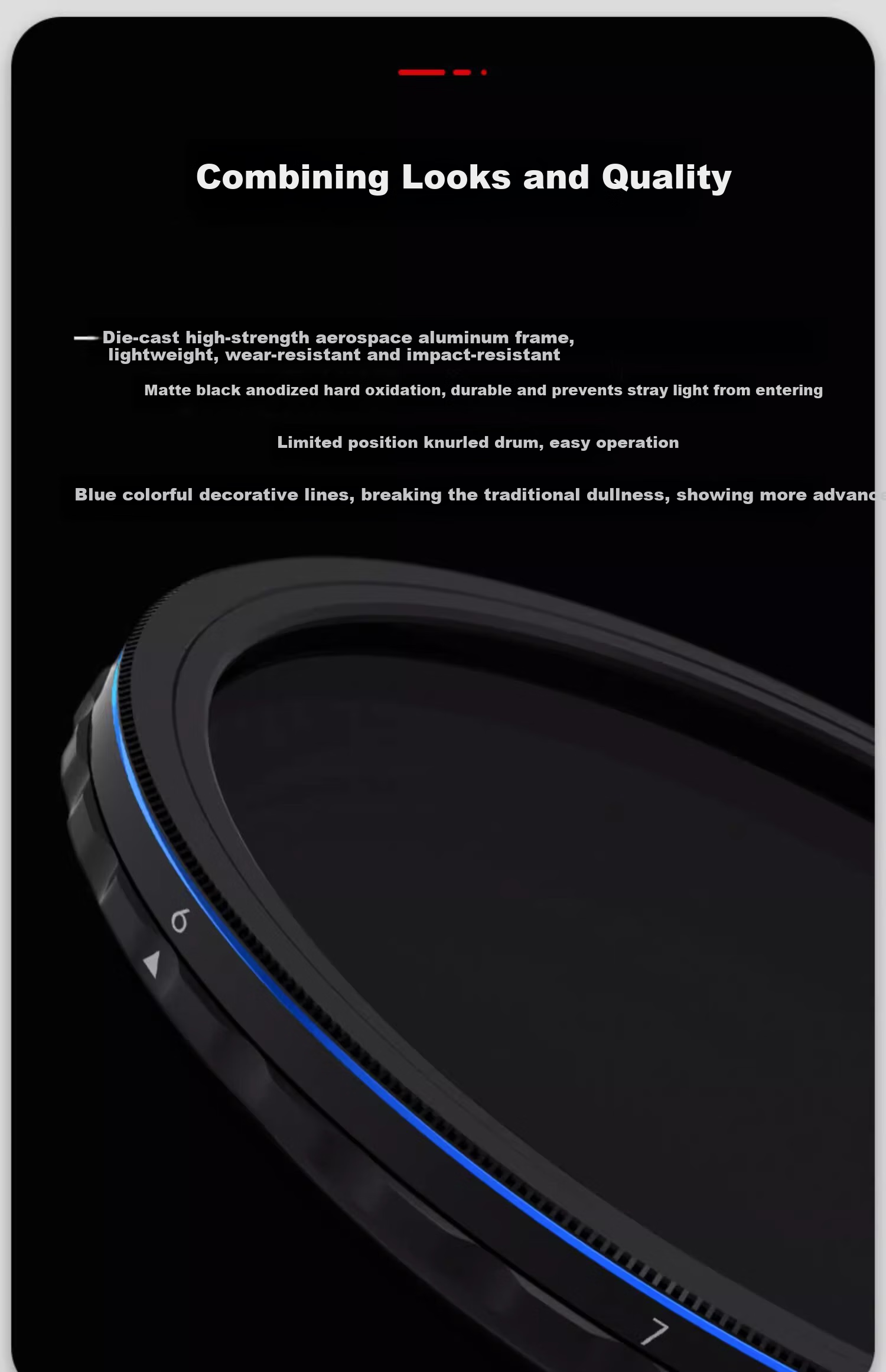 Haida NanoPro Series S1-5 Stop 82mm True Color Adjustable VND Neutral Density Filter, Medium Gray Density Filter, Suitable for Canon, Nikon, Sony, Fuji And Other Camera Lenses 11