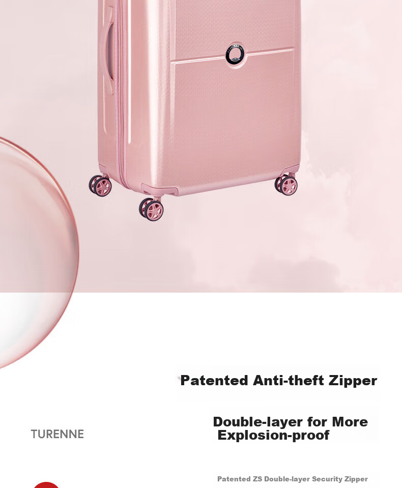 DELSEY French Ambassador 1621 Trolley Suitcase with Combination Lock, Spinner Wheels, And Quiet Wheels 5