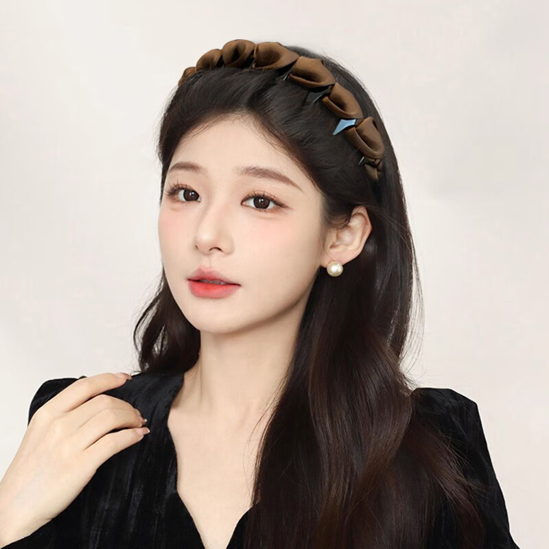Elegant Evening Headband for Women High Crown Hairband Crushed Hair Clip Face Washing Headband Birthday Gift for Her