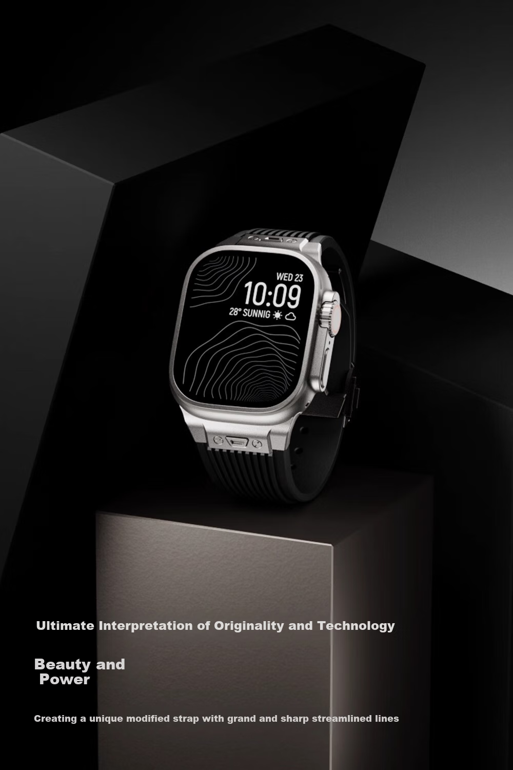 Biaodaige Compatible with Apple Watch S12 Band, S10 Band, S11/S9/S8/S7 Band, Summer Breathable, for Apple Watch Ultra 2/3/4, Big Bang 45/46/49MM, Black 6