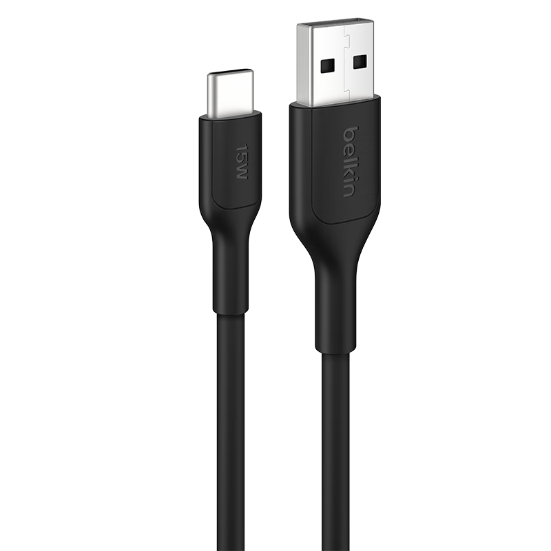 BELKIN Apple Data Cable, PD Fast Charging, USB-A to Type-C Charging Cable, IPhone Charging Cable, Apple Phone Charger, IPad Fast Charging, 1 Meter Black, CAB021