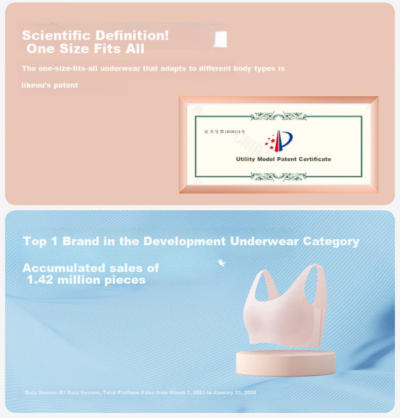 Ubras Likeuu Kids' Breathable Little Breeze Sports Bra for Girls Dandelion White One Size 14