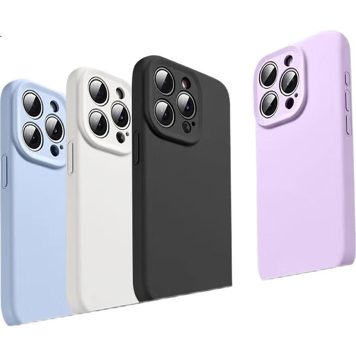 DIVI Чехол-накладка из жидкого силикона для Apple iPhone 15, черный