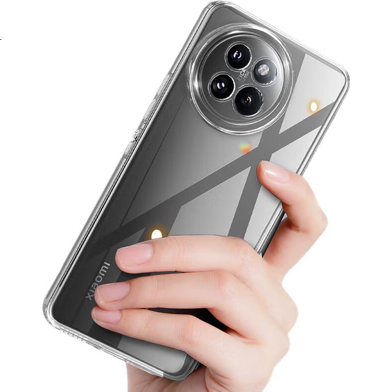Противоударный чехол HotFire для Xiaomi Civi 4 Pro, прозрачный, силикон, простой стиль, полное покрытие