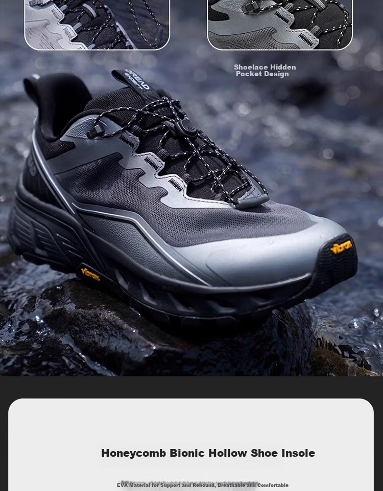TOREAD Water Shoes for Stream Trekking, Outdoor Hiking, Non-Slip Breathable Beach Sandals, Beige And Black Men's Size 42 11
