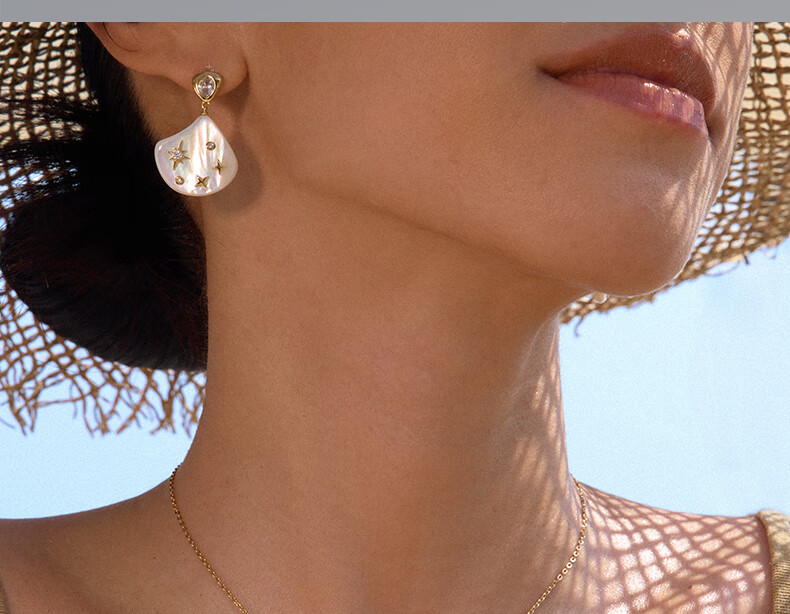 HEFANG Jewelry, Mother-Of Starlight Collarbone Chain Necklace, Birthday Gift [520 Valentine's Day Gift], for Girlfriend 6