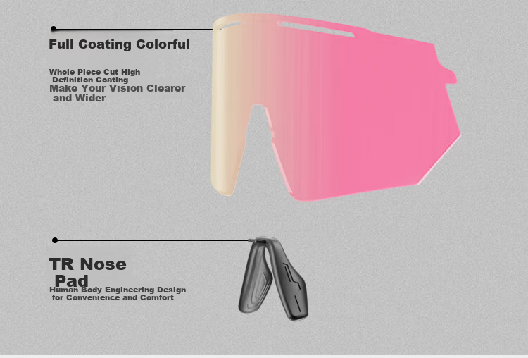 Fute Outdoor Cycling Running Hiking Glasses, Day And Night Use Polarized Goggles, Color-Changing Pink - F166-01 9