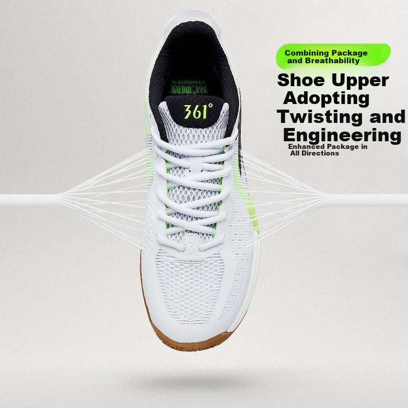 361° Men's Badminton Shoes, Zhansheng PRO Professional Shock-Absorbing Non-Slip Wear-Resistant Training Shoes for Men, 672524402-1