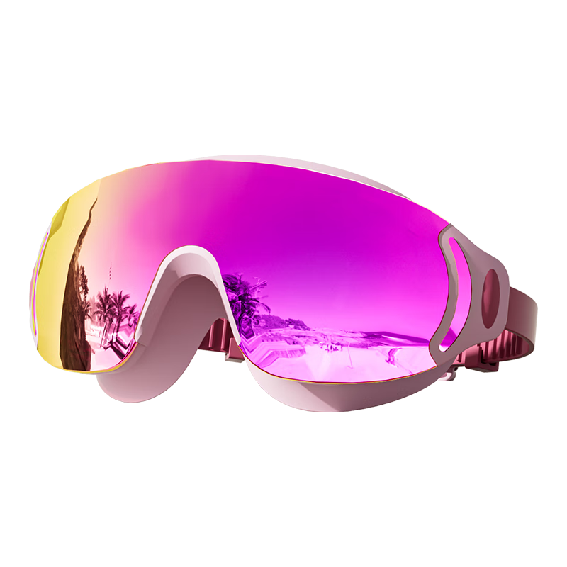 ERKE Children's Swimming Goggles, High Definition Anti-Fog Waterproof Large Frame Electroplated Swimming Glasses for Boys And Girls, Swimming Equipment, Berry Pink