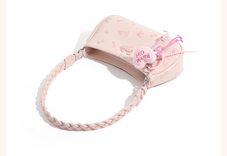 Barbie Women's Underarm Bag High-End Niche Crescent Shoulder Bag 2026 New Bestie Birthday Valentine's Gift 8
