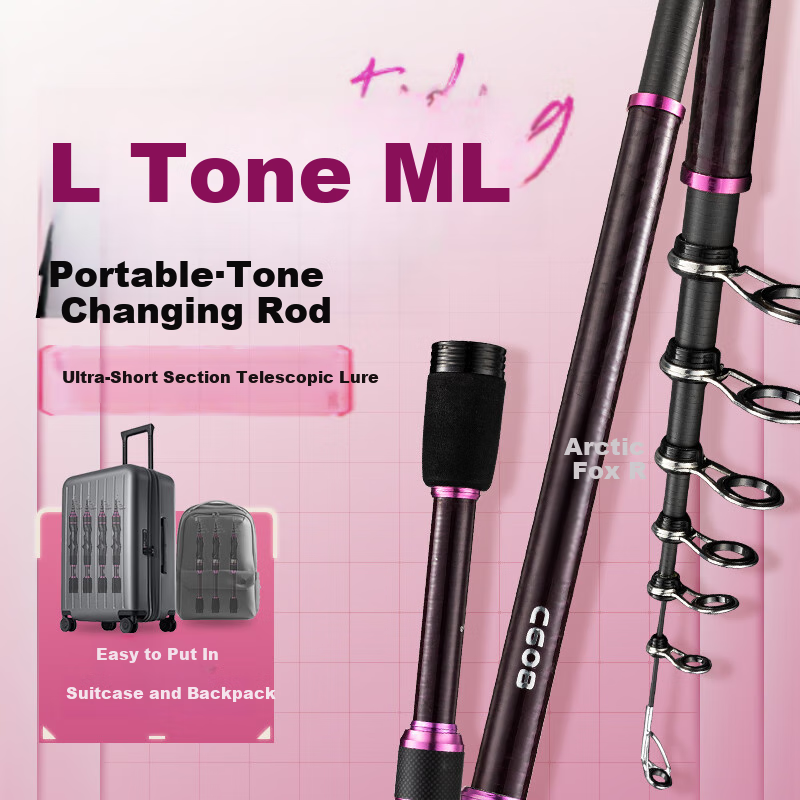Weilianmeng 1.5-Meter Straight Handle Jihu R Ultra-Short Telescopic Lure Rod, Micro Lure Rod, Sliding Rod, Fishing Pole