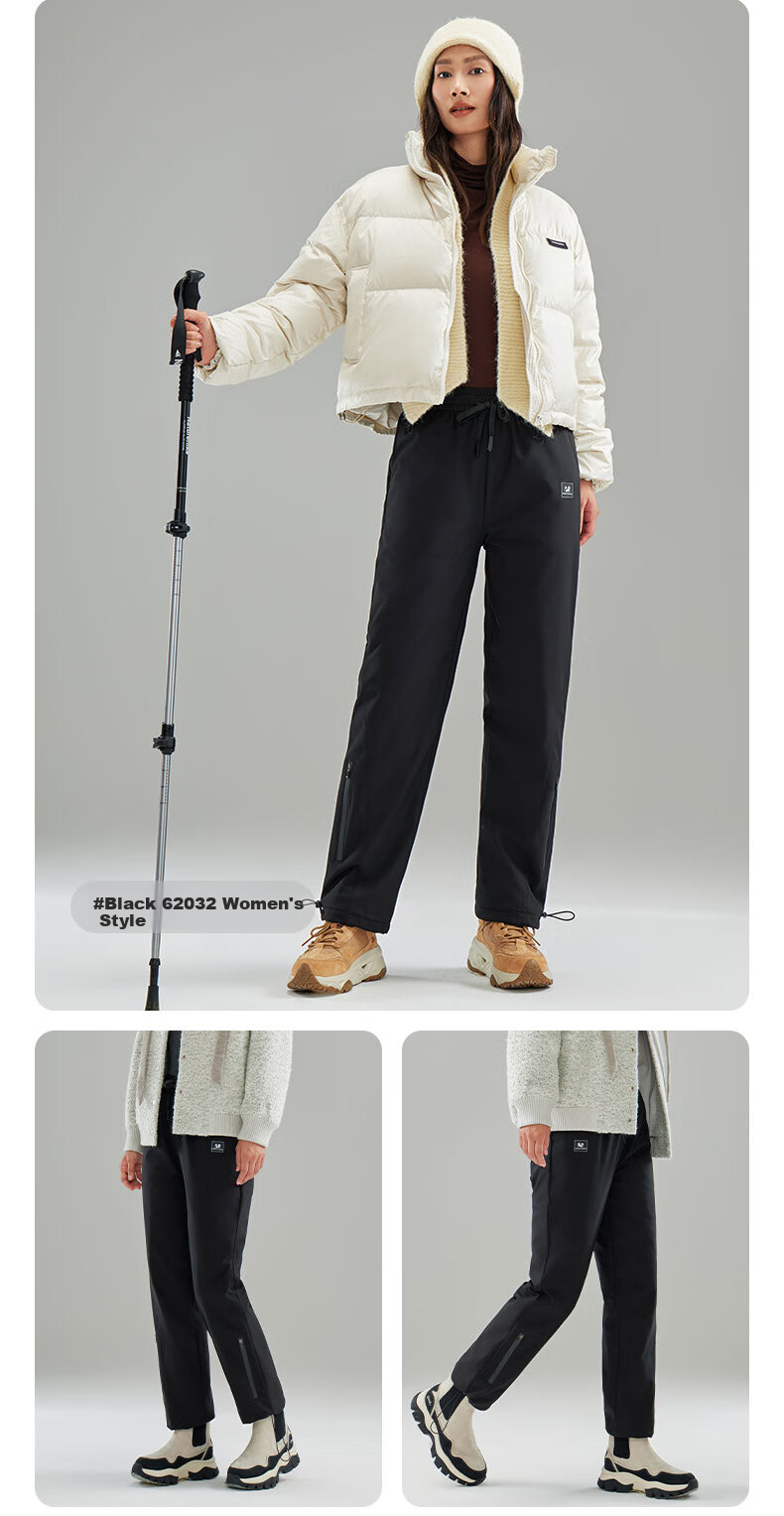 Xiongmaoxiangban down Pants for Men And Women, Outdoor Wear, Winter New Style, Thickened Goose Down Wool Cotton Pants, Northeast -30°C Warm Trousers 16