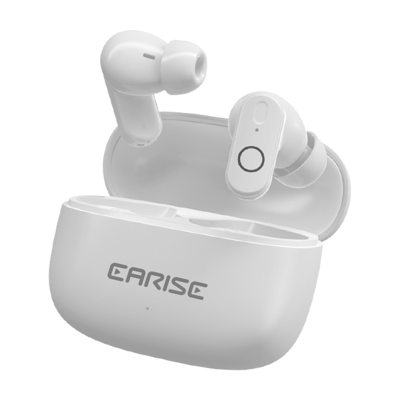 EARISE [2025 New Model | Flagship Top Configuration] Bluetooth Earphones, True Wireless Semi-In Style, for Sports And Gaming, Low Latency, High Sound Quality, Compatible with Android, FD190 White
