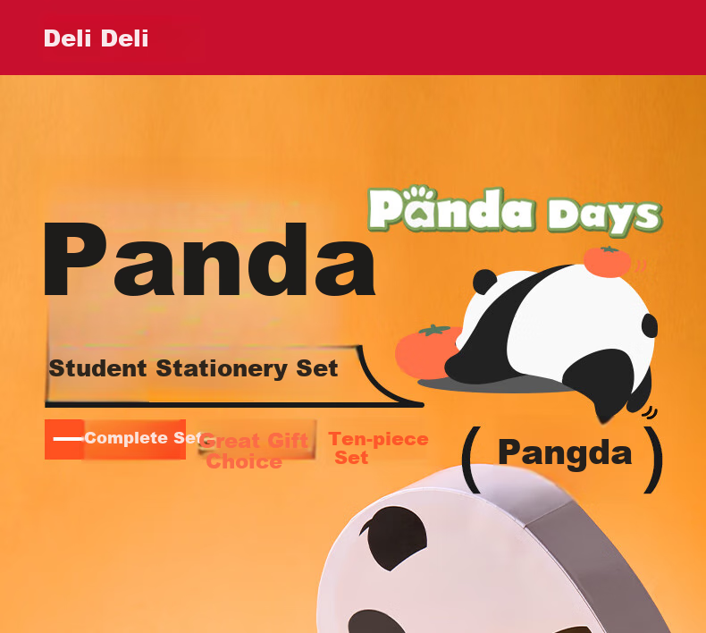 Deli Panda Student Stationery Set Notebook Gift Box, Student Gift Box, Birthday Gift, Graduation Season VG67 1