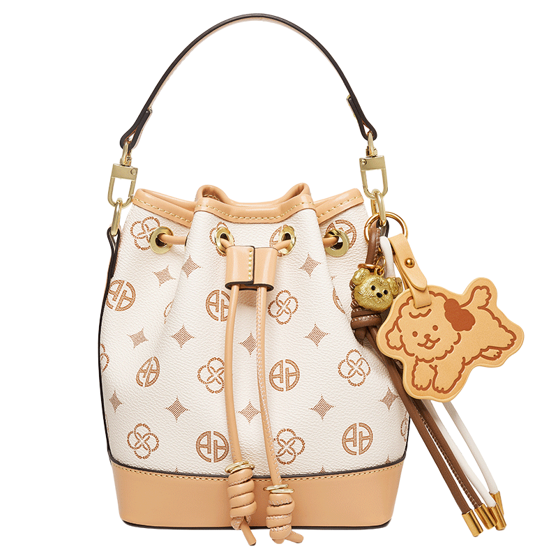 Aokang Women's Handbag, Trendy Large Capacity Bucket Bag, Light Luxury Crossbody Shoulder Bag, Birthday Gift for Girlfriend Or Wife
