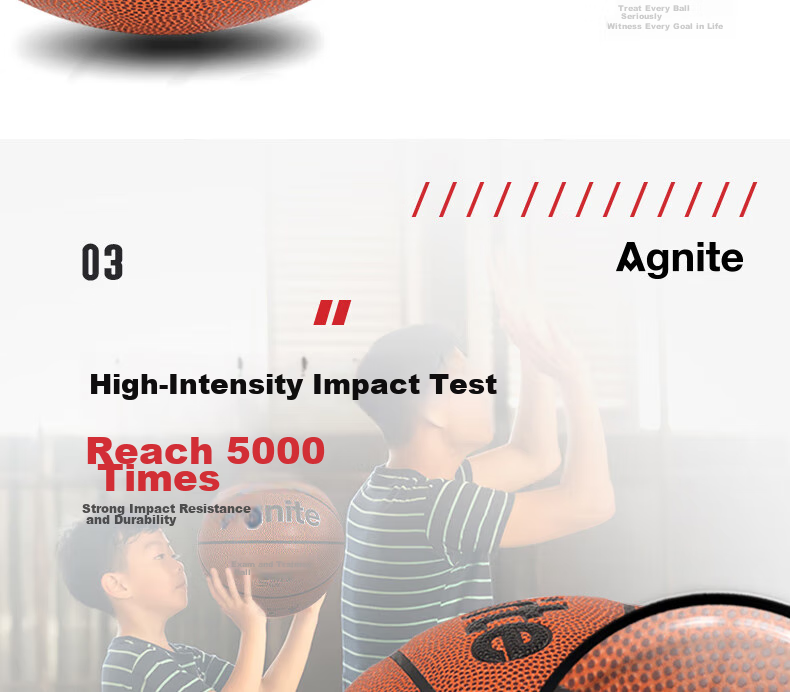 Deli Children's Basketball, Youth Exam Training, Size 5 PU, Moisture-Absorbing And Non-Slip Basketball 8