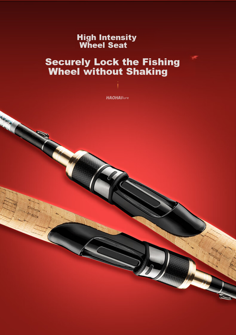 GW Fishing Rod, 1.68 Meters, Haohai Lure Rod Set, ML Action, Straight Handle Spinning Reel Lure Rod Set, Fishing Rod 8