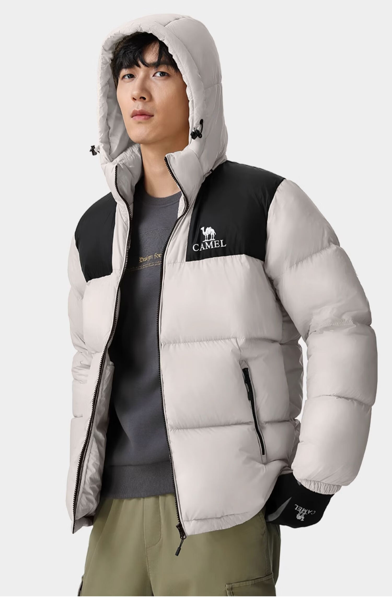 Luotuo (CAMEL) [Xiaotaiyang Graphene] Autumn And Winter Outdoor down Jacket for Men And Women, Thickened Warm Puffer Coat 31