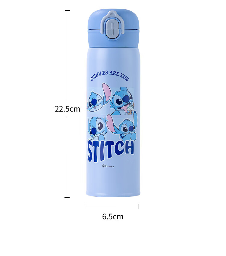 Disney Kids Stainless Steel Insulated Water Bottle for Boys 500ML Double Spout Thermos Cup 16