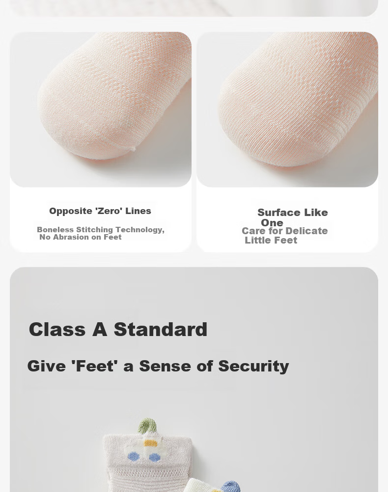 Shiyuejiejing Baby Socks Spring And Summer Mesh Breathable Mid-Calf Socks for Boys And Girls 11