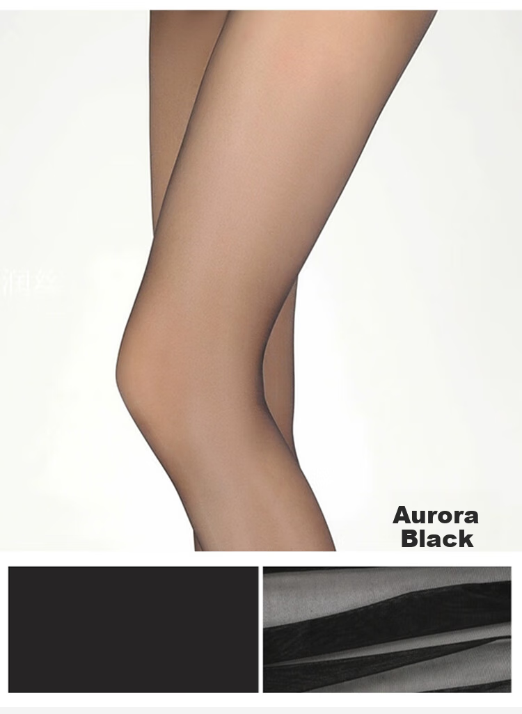 JOAE [Oily Smooth] Horse Oil Aurora Silk Stockings for Women, Summer Fine Sexy Ultra-Thin Flesh-Colored Pantyhose, 2 Pairs 9