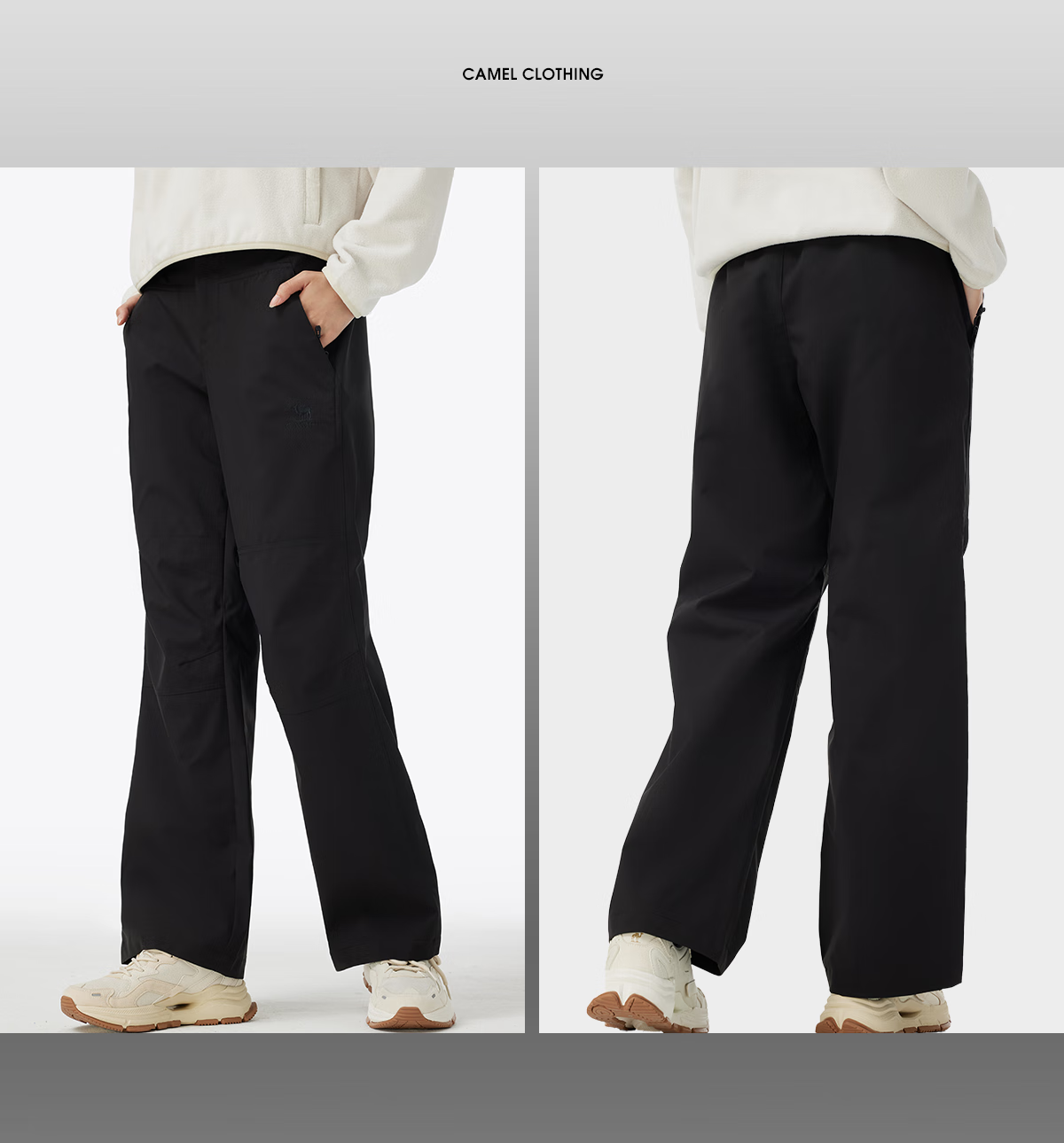 CAMEL Dilireba Edition Women's Softshell Pants 2025 New Outdoor Windproof Water-Repellent Breathable Trousers 6001 18