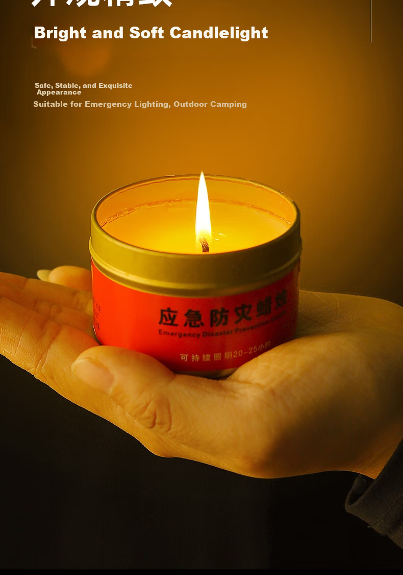 Bingyou Emergency Candles, Pack of 3, Disaster Prevention, Power Outage, Emergency Lighting, Extra Long Burning Time, Windproof, Smokeless And Odorless 7