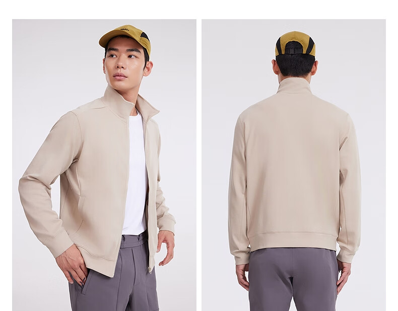 Meters Bonwe Men's Sweatshirt, New Versatile Comfortable Knitted Cardigan, Simple Casual Top, Stand-Up Collar Jacket 6