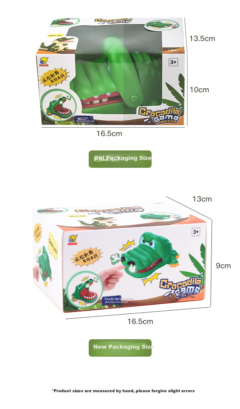 GOLDLOK Finger-Biting Crocodile Children's Toy, Parent-Child Interactive Game, Party Prank, Stress Relief, Birthday Gift for Ages 3-6 10