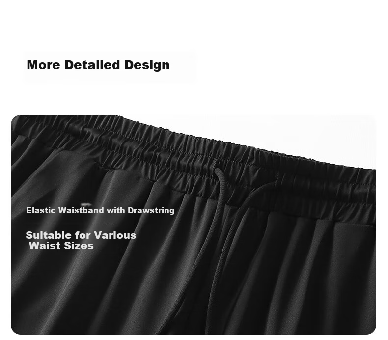 SUPIELD Sun Protection Mosquito Repellent Pants, Summer Cool Feeling Pants, High Elasticity Ankle-Tied Sports Casual Pants for Women, Quiet Black, L 17