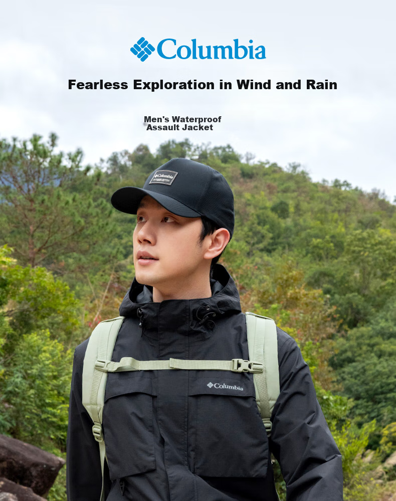 Columbia Outdoor, New 2025 Men's And Women's Waterproof Jacket, Casual Coat WE5369 1