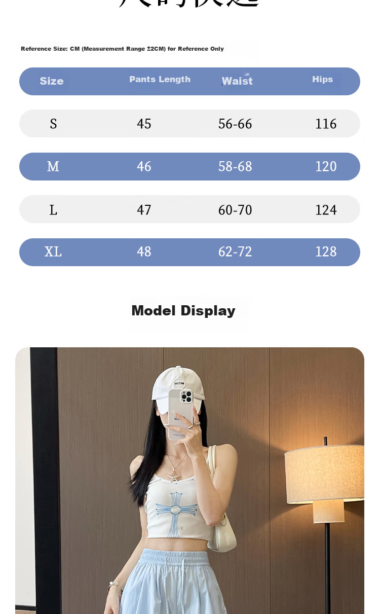 XUEXIMAN Ice Silk Quick-Dry Yamamoto Shorts for Women, Summer 2025 New Style, Loose-Fitting, Knee-Length, High-Waisted, Slimming Wide-Leg Sports Pants 10