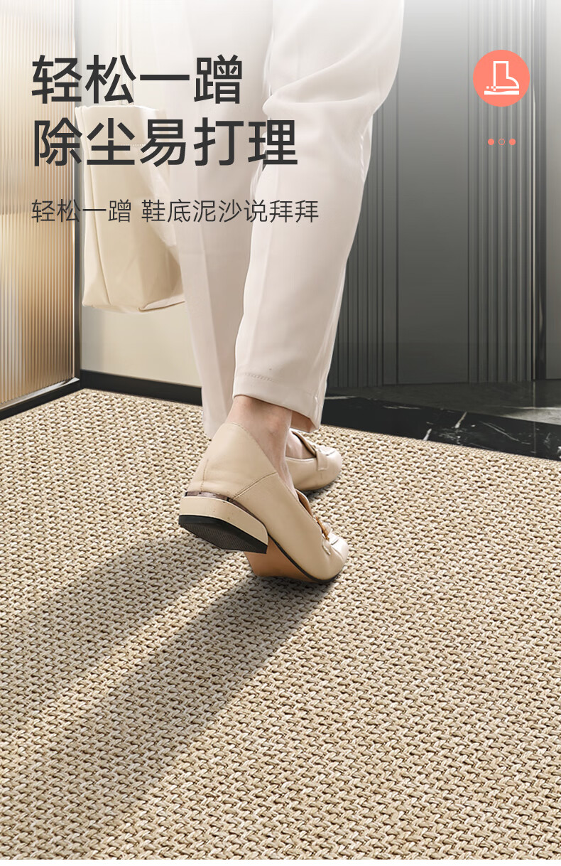 Dajiang Entrance Mat, Doorway Rug, Entryway Doormat, Foyer Mat, Luxurious High-End Carpet for Home Entrance, 92x142cm 3
