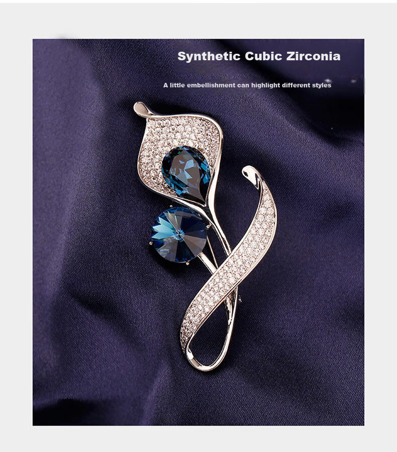 Dijing Women's High-End Brooch Gift Box, Versatile Fashionable Suit Pin Accessories, Autumn And Winter Clothing Ornaments 8