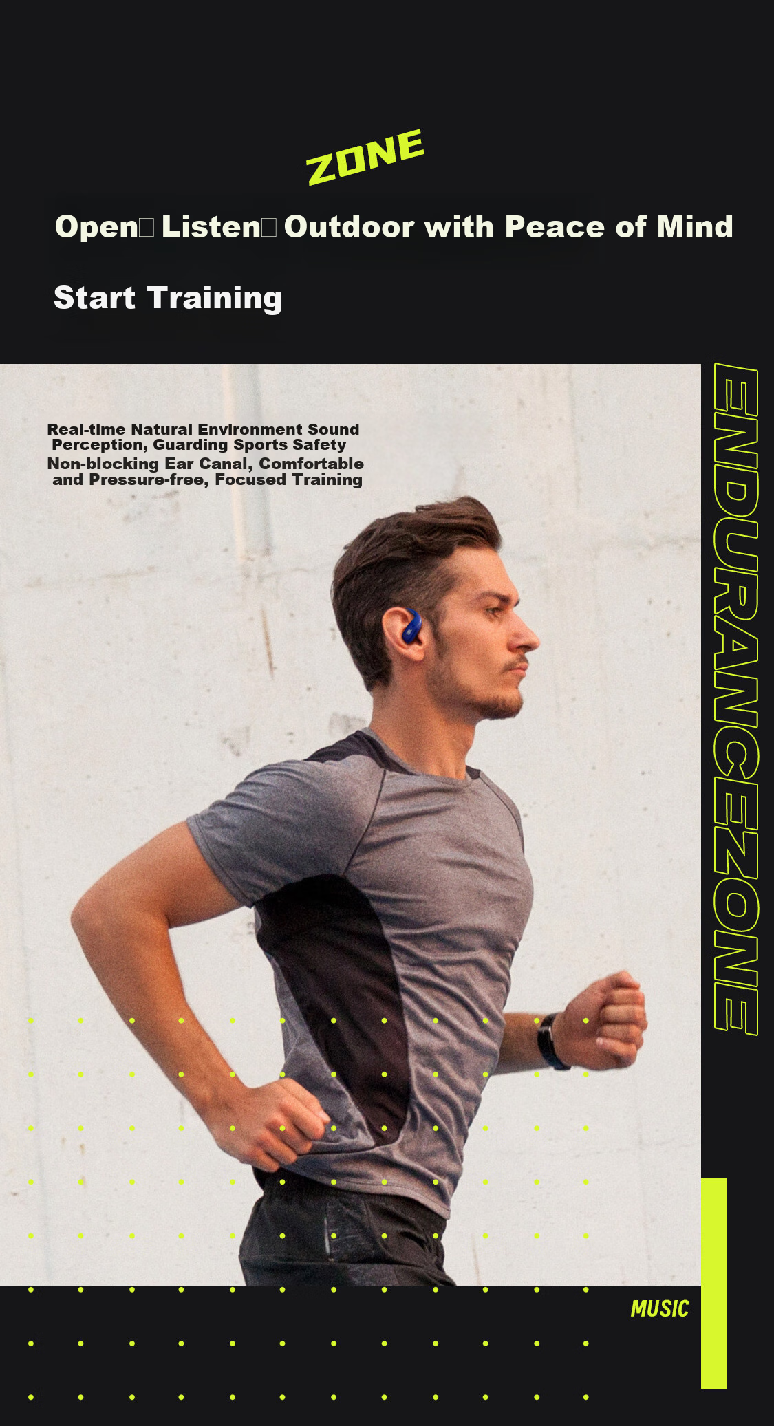 JBL ZONE [Wang Chulin's Choice], Yuedong Huan, True Wireless Open-Style, Sports Earphones, Ear-Hook Bluetooth Headphones, Compatible with Apple 18 Pro, Coast Blue 11