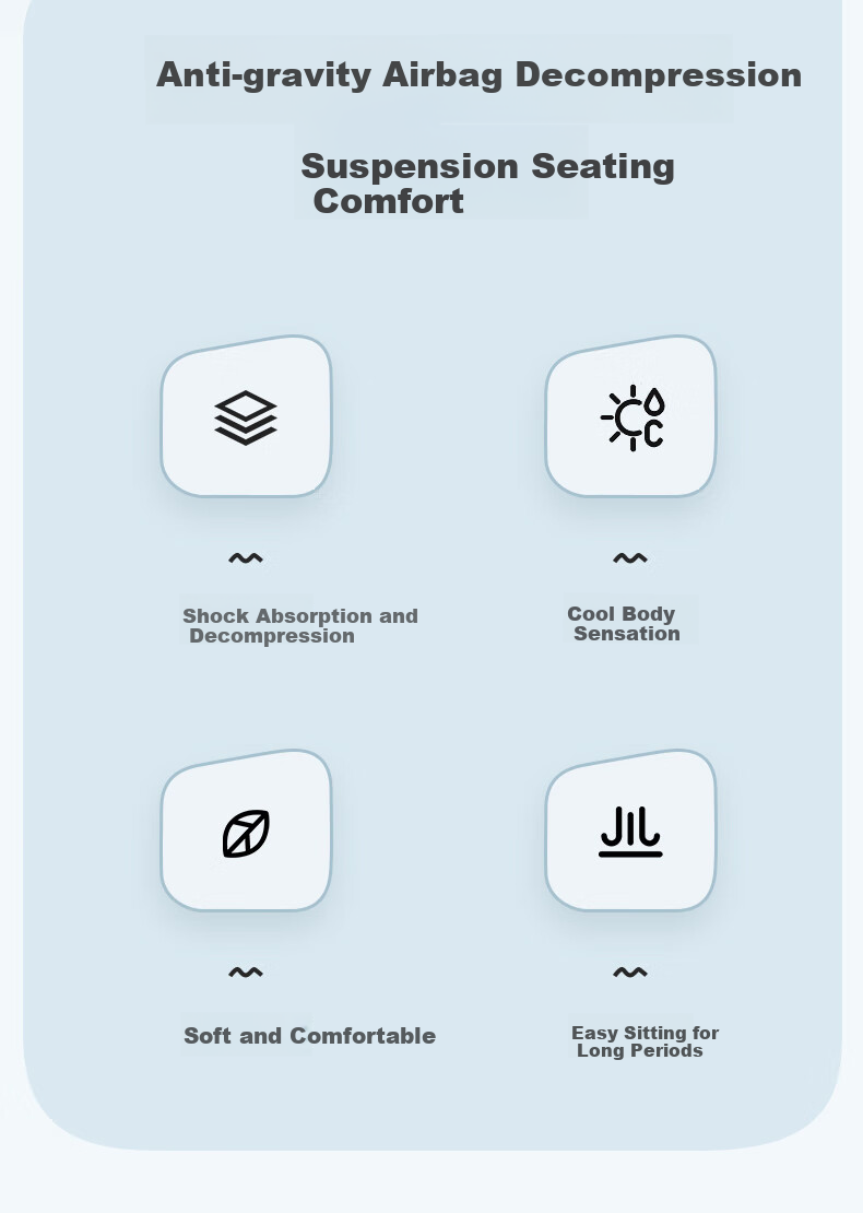 Minicute Ergonomic Cushion for Hemorrhoids, Breathable Seat Pad for Car And Office Chairs, All-Season Tailbone Protection, Non-Slip Chair Cushio 3