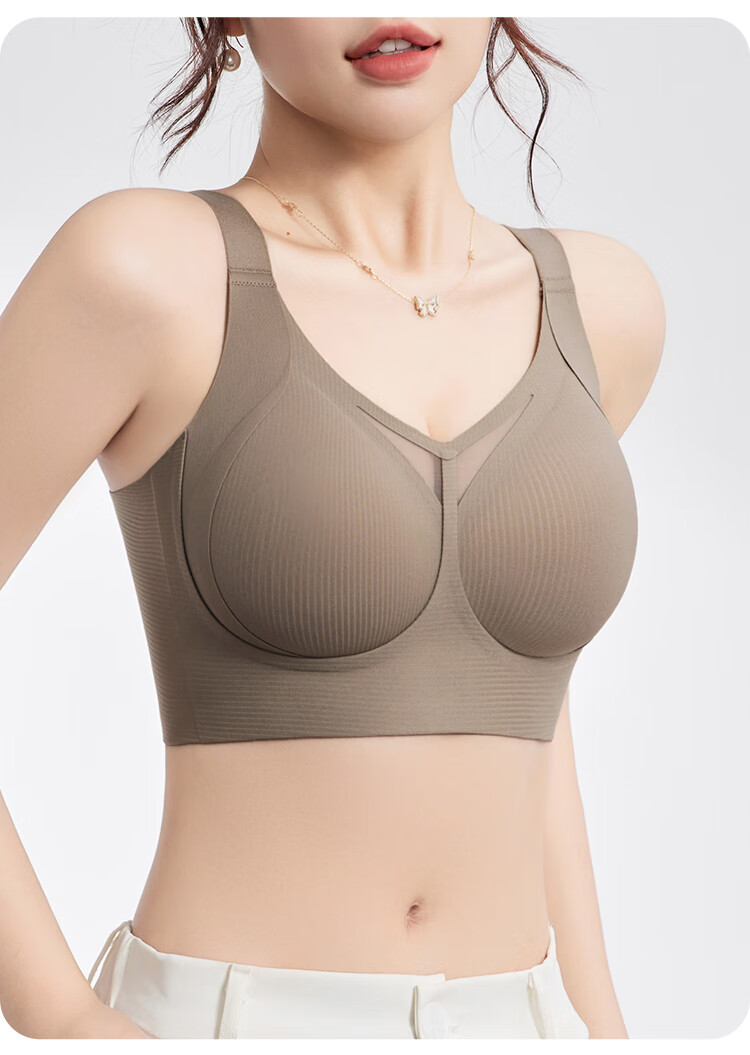 GRACEWELL Seamless Large Bust Minimizing Bra for Women, Lift and Gather, Anti-Sagging, Side Support, Wireless Sports Bra 17