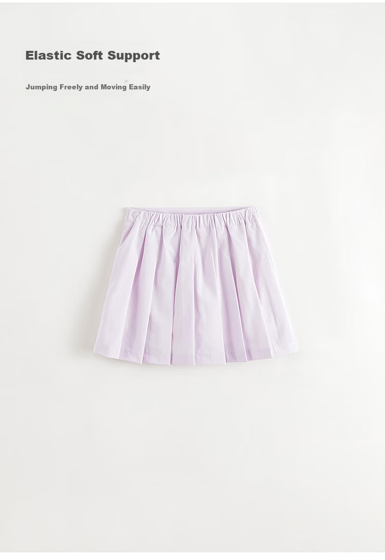 MARC&JANIE Girls' Energetic Sports Tennis Skirt, Children's Pleated Skort, Spring/summer 2025, 250185 1