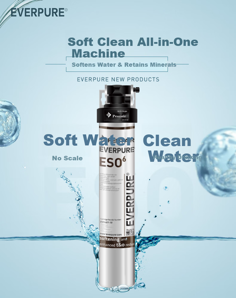 Everpure Home Direct Drinking Water System, 5-Stage Filtration with Zero Wastewater, Suitable for Mothers And Babies, Retains Minerals, Water Purifier Softener Sing-ESO6 2