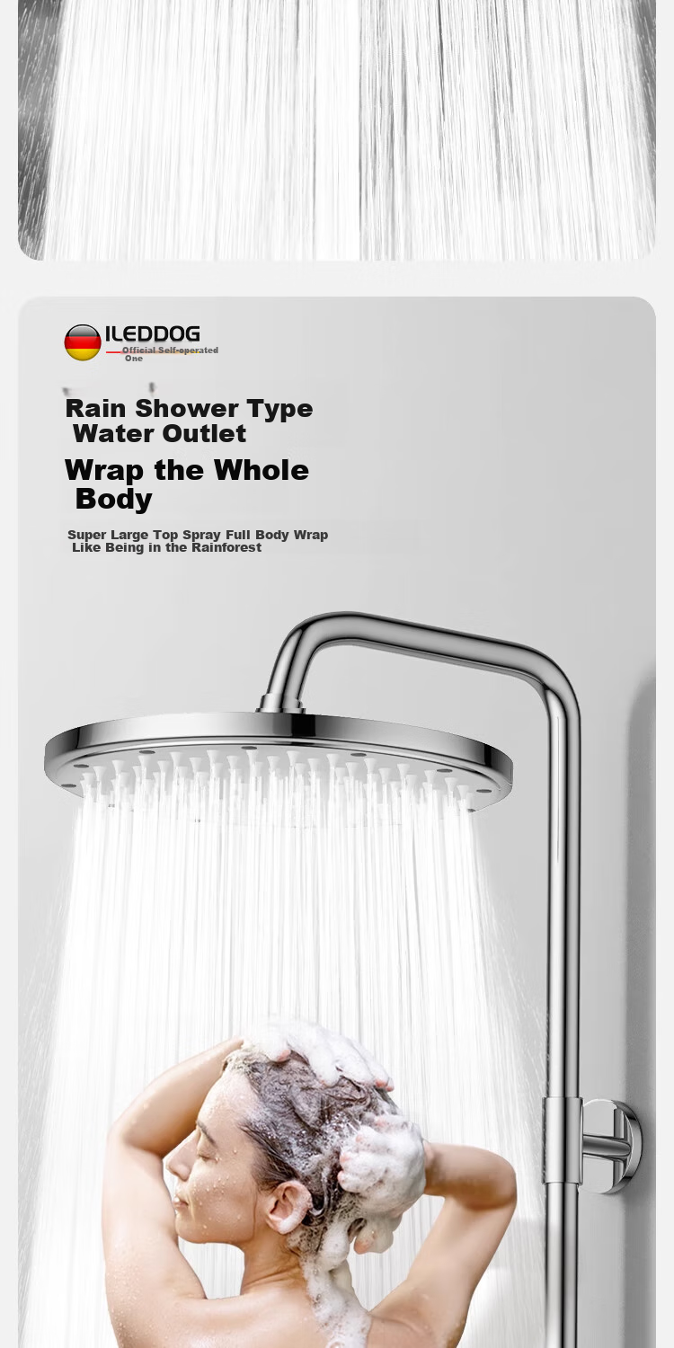 ILeddog [Germany] All-Copper Simple Shower Head Set, Bathroom No-Top Spray Bathtub Shower Head 019 5