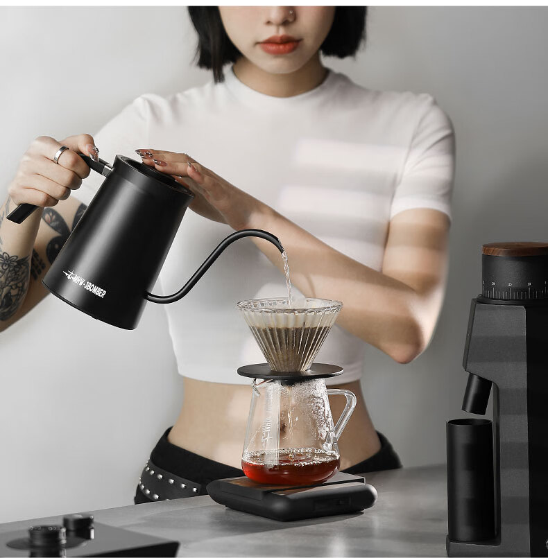 MHW-3BOMBER Assassination Bomber Temperature-Controlled Pour-Over Kettle, Electric Heating Pour-Over Flow Control Smart Coffee Kettle, Home Electric Water-Heated Tea Maker 33