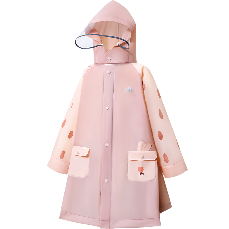 Kocotree KK Tree Kids Raincoat Baby Boys Girls Elementary School Children Split Cape Rain Poncho Kindergarten Rain Gear