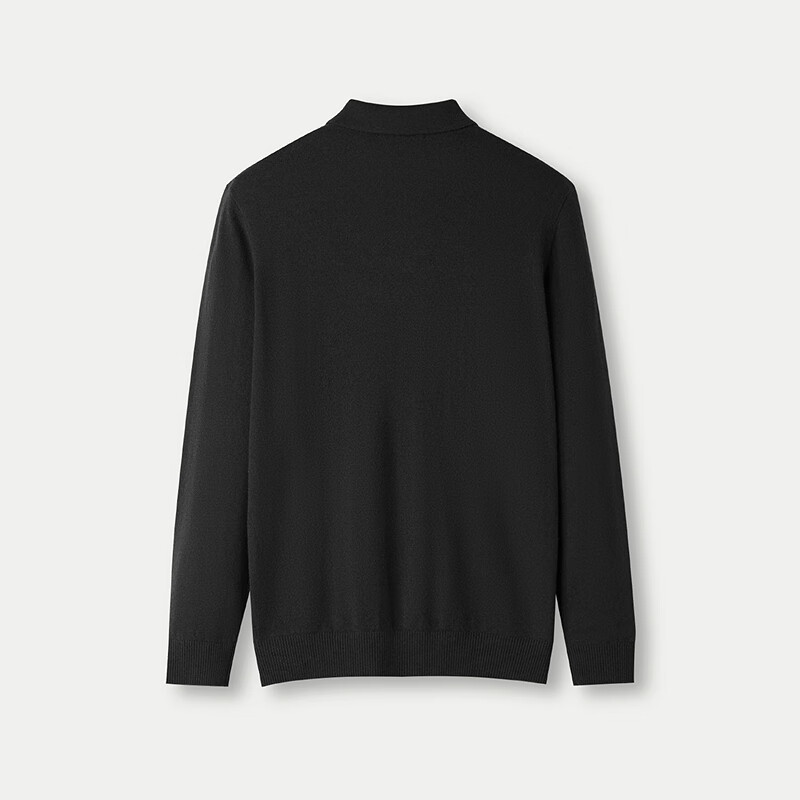 HLAHLA Men's Long Sleeve Knit Sweater Autumn 25 Light Business Classic Series Polo Collar Sweater